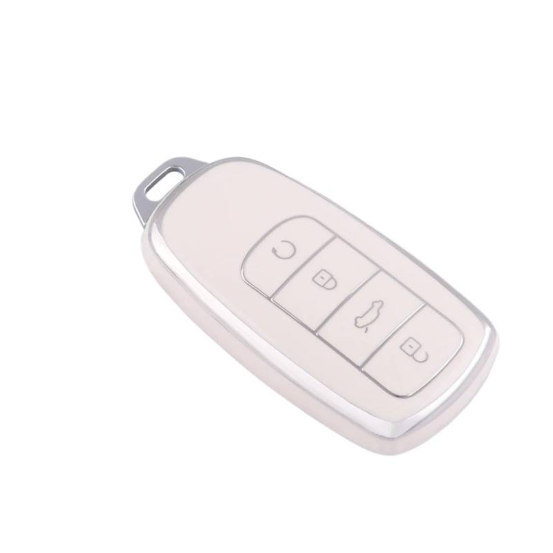 10 STÜCKE TPU Auto Smart Key Case Abdeckung Kompatibel for Chery Tiggo 8 Pro Tiggo 8plus5 Plus 7pro Shell Tasche Schlüsselbund Schutz(White) von BMKUUOSJ