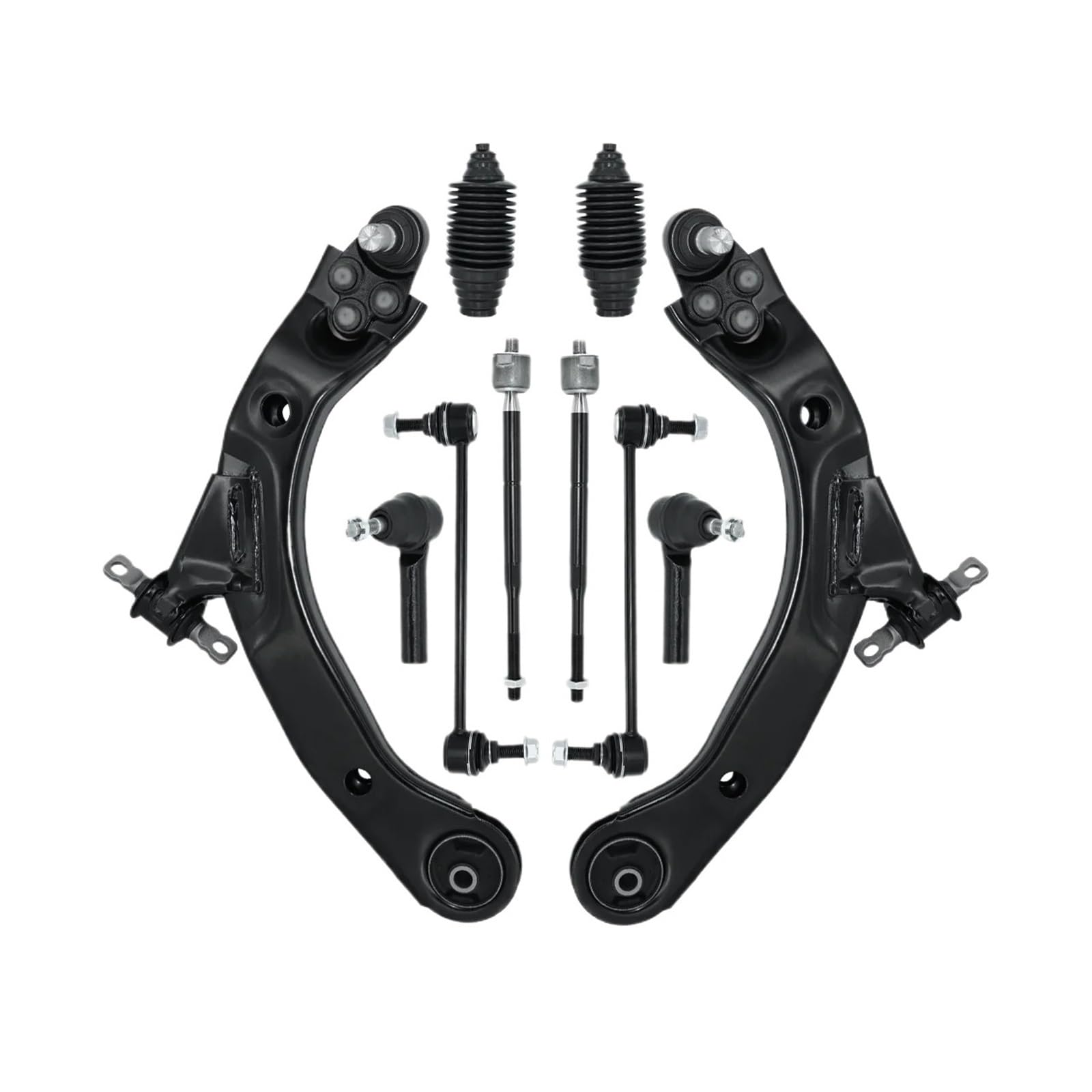 10-teiliges Front Lower Arm Suspension Kit kompatibel for Chevrolet Cobalt HHR Pontiac G5 Pursuit 2005 2006 2007 2008-2011 von BMKUUOSJ