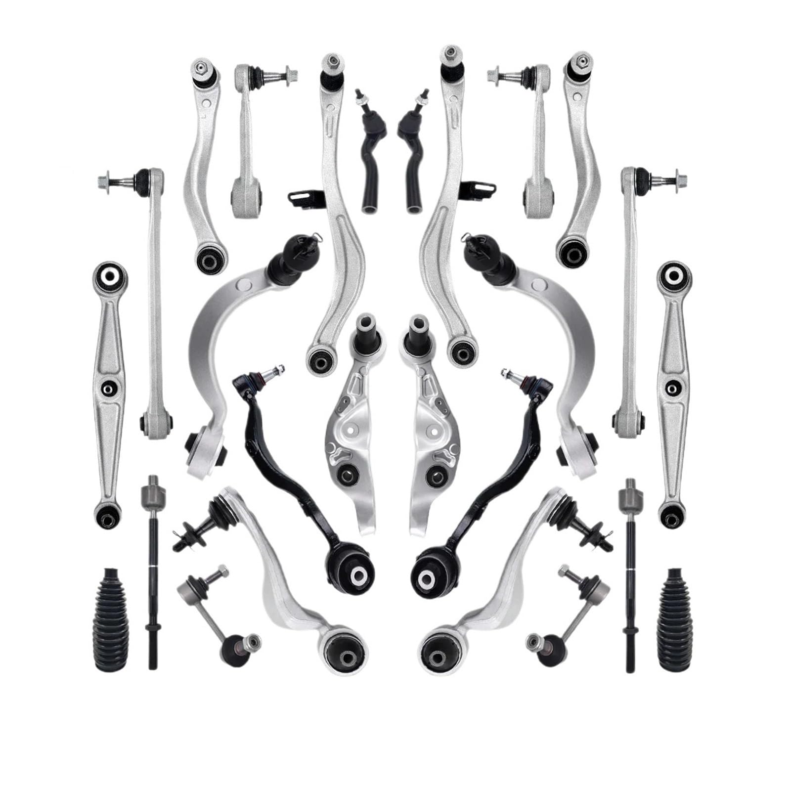 13-teiliges Aufhängungsset for Fahrer- oder Beifahrerseite, Querlenker, Stabilisatoren, seitliche Verbindungen, Spurstangen, kompatibel mit Lexus LS460 2007–2012(Left Side) von BMKUUOSJ