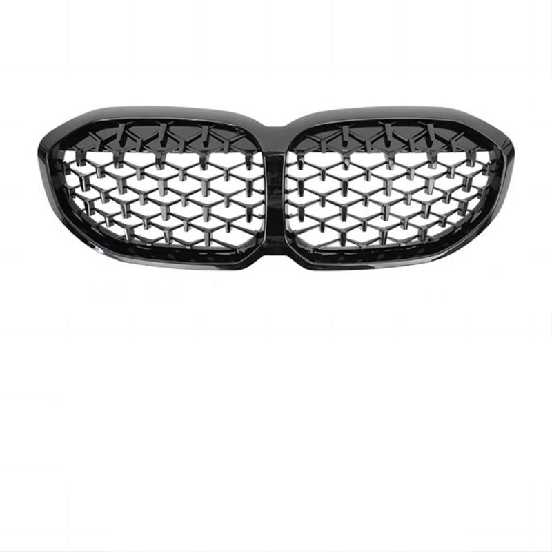 Auto Front Nieren Grills Grille Schwarz Glanz Kompatibel for BMW 1 Serie F40 Tuning 118i 120i 128ti 130i M135i XDrive 2019 2020 2021 2022(GBlack Diamond) von BMKUUOSJ