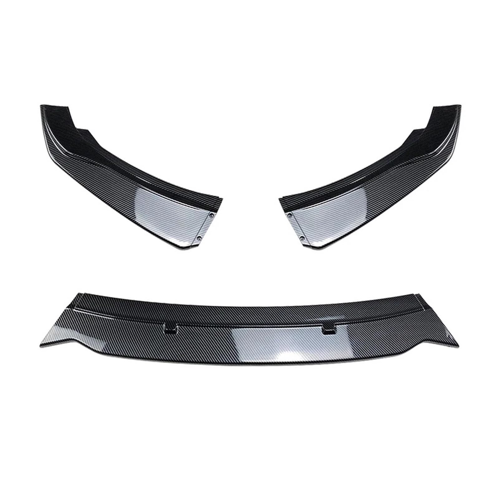 Auto-Frontstoßstange, Lippenspoiler, Diffusor, Splitter, Body-Kit, Schürzen, Abdeckung, Schutzverkleidung, kompatibel for BMW 2er F22 220i 225i 228i 2014–2019(Carbon Look) von BMKUUOSJ