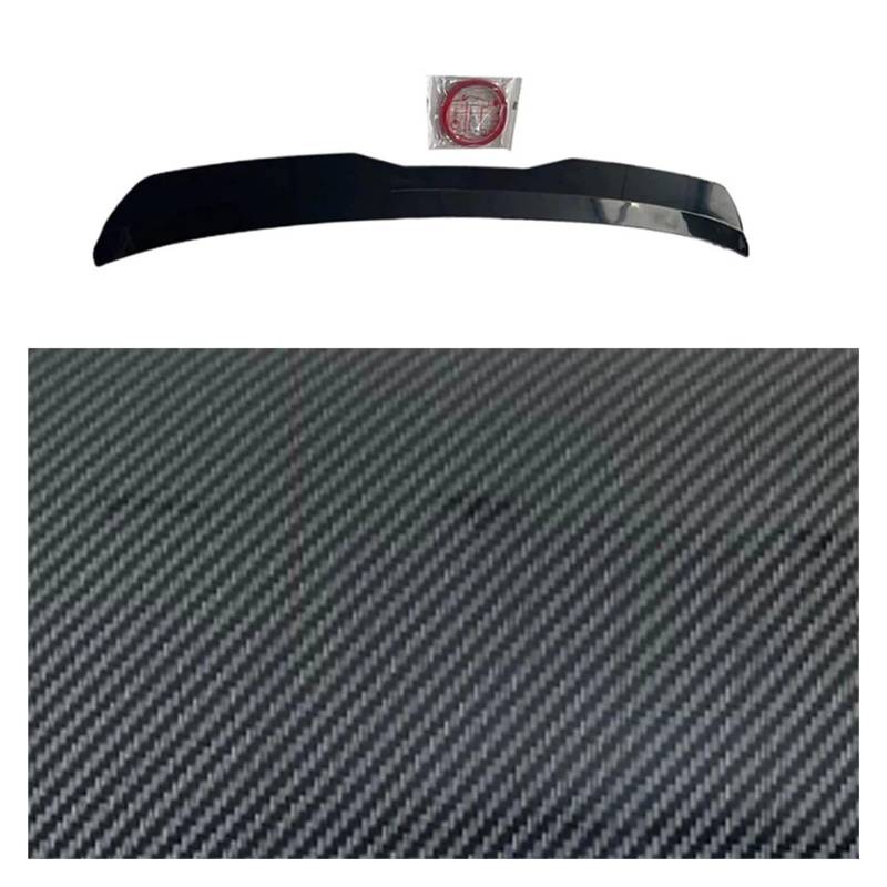 Auto Heckspoiler Auto Universal Dachspoiler Heckspoiler Kofferraumspoiler DIY Refit Spoiler Poilerflügel Racing Kofferraumspoiler Auto Spoiler(Carbon fiber black) von BMKUUOSJ