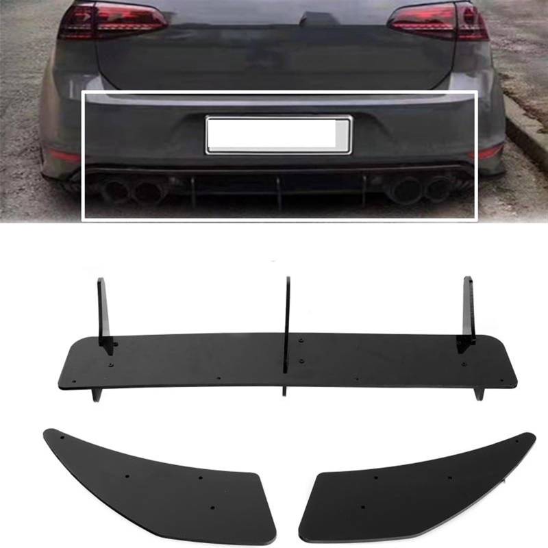 Auto Heckspoilerlippe Diffusor Spoiler Splitter Schutzfolie Kompatibel for VW Golf 6R 7R 6GTI 7GTI Heckspoilerlippe(7) von BMKUUOSJ