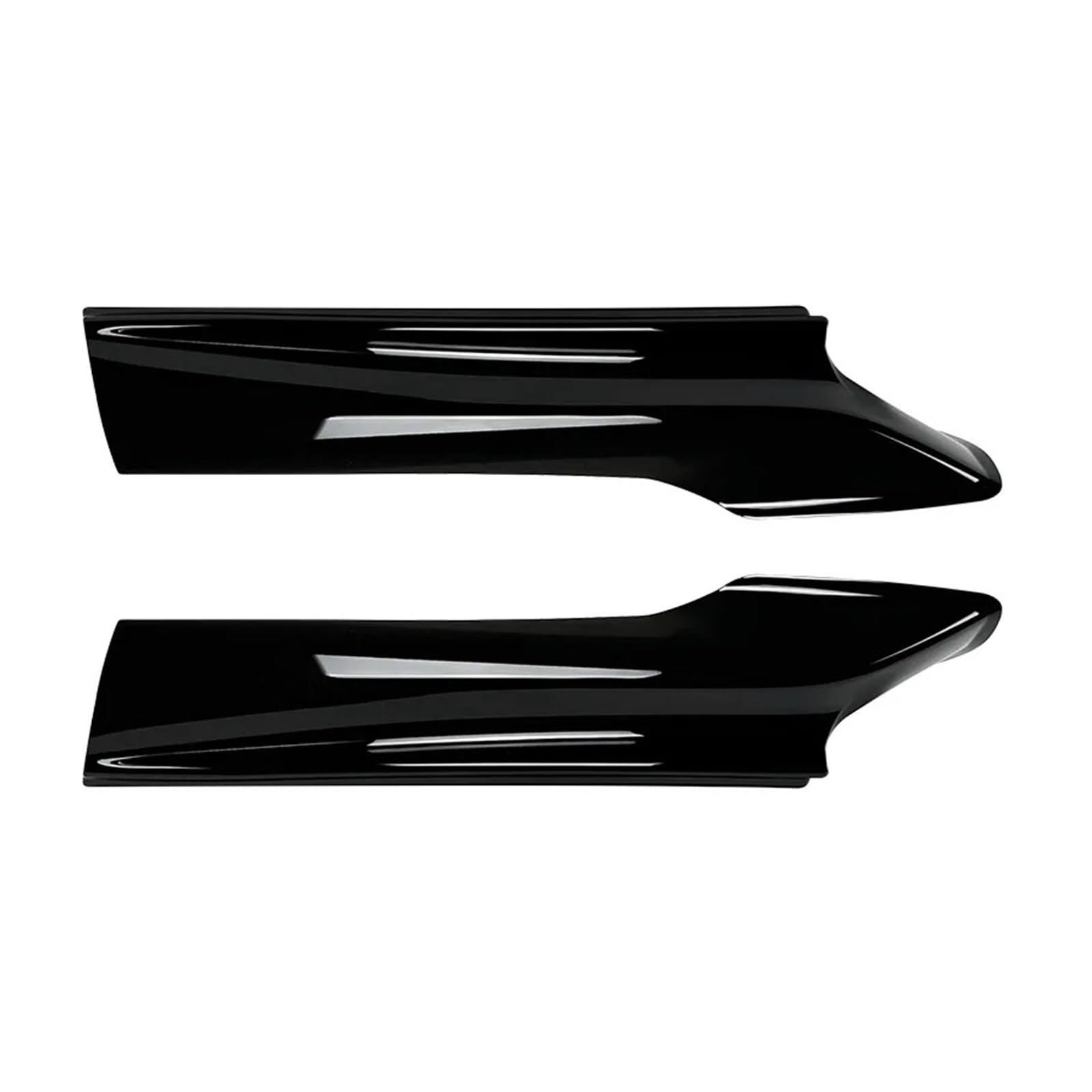 Auto Vorderen Stoßfänger Lip Winkel Seite Splitter Spoiler Schutz Kompatibel for BMW 5 Series F10 F11 Sport 520i 530i 2011 2012 2013 2014-2017(Glossy Black) von BMKUUOSJ