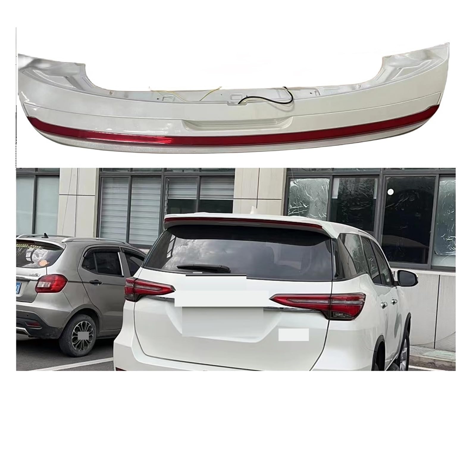 Auto Zubehör Led Bremslichter Kompatibel for Toyota Fortuner 2016-2023 Led Spoiler von BMKUUOSJ