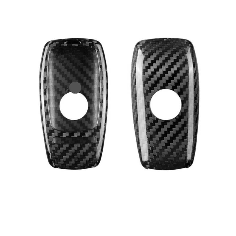 Autoschlüsseletui-Abdeckung Real Carbon Fiber Key Shell Kompatibel for Benz 63 S63 G63 AMG 2021 2020 Autozubehör(Black) von BMKUUOSJ