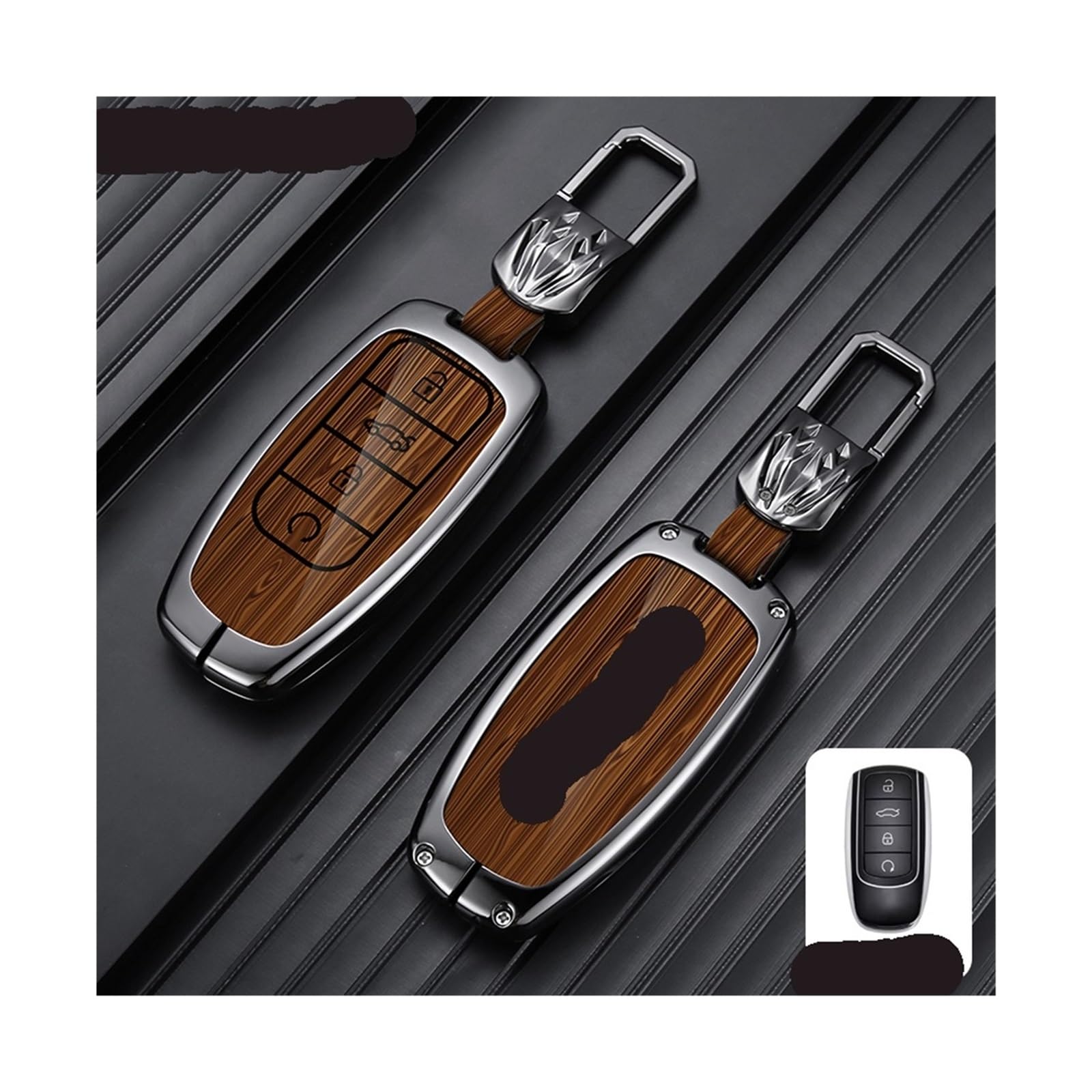 Autoschlüsselgehäuse, Schlüsselanhänger, Schlüsselhülle, Halter, kompatibel mit Chery Tigo 7 8 Pro Max, Omoda C5 Tigo 7 8 Plus, Arrizo 5 Plus, Schlüsselanhänger-Zubehör(F-brown keychain) von BMKUUOSJ