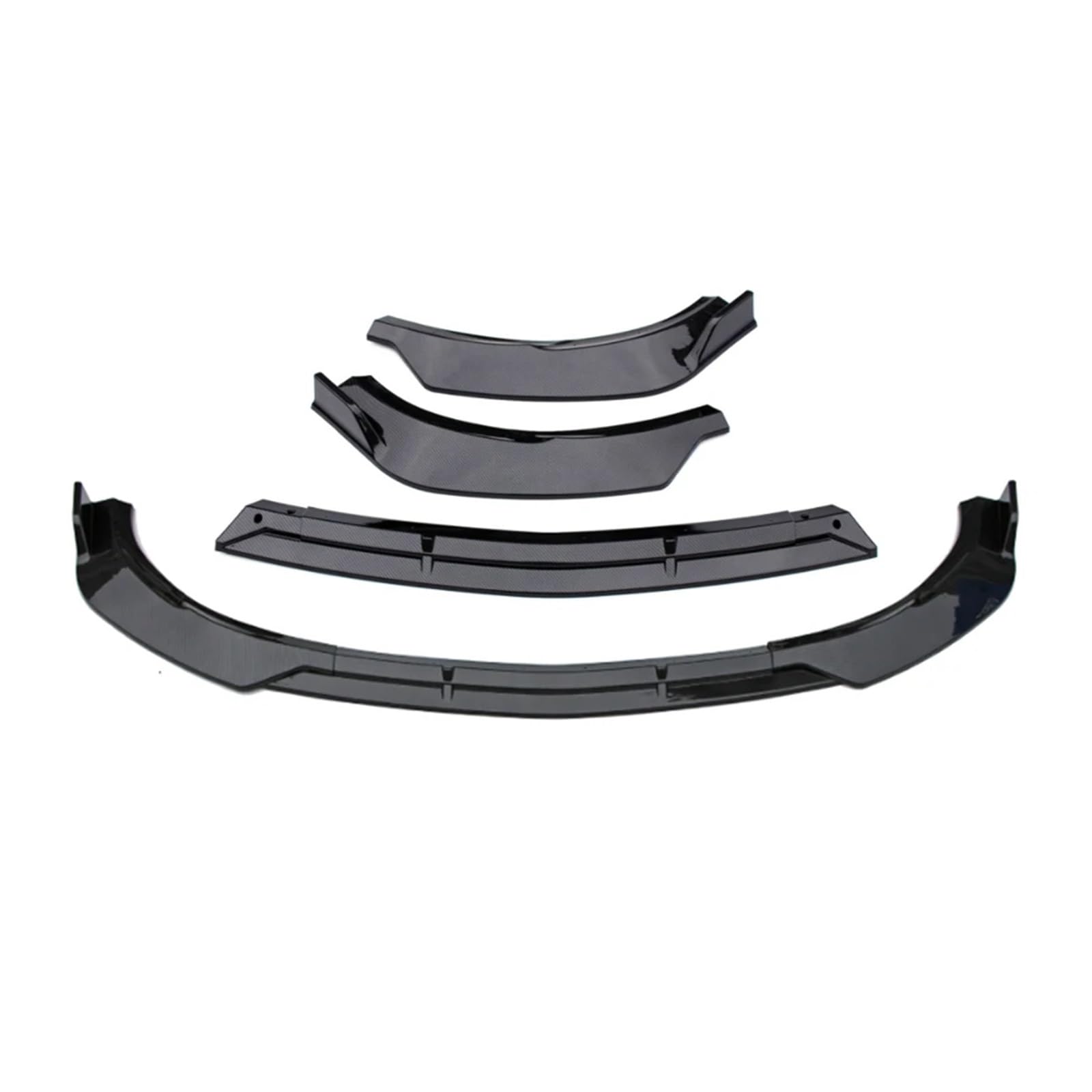 Frontschürze Lippe Kinn Zubehör Splitter Tuning Body Kit Spoiler Trim Kompatibel for Mercedes Benz CLA Klasse C118 X118 W118 2020-2023(Carbon Look) von BMKUUOSJ