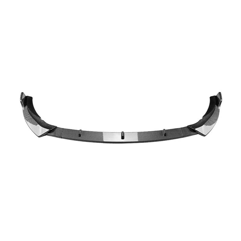 Glänzend schwarzer Auto-Frontstoßstangen-Lippendiffusor-Spoiler, kompatibel for Mercedes-Benz C-Klasse W205 C205 S205 AMG 2019–2021(Carbon Look) von BMKUUOSJ