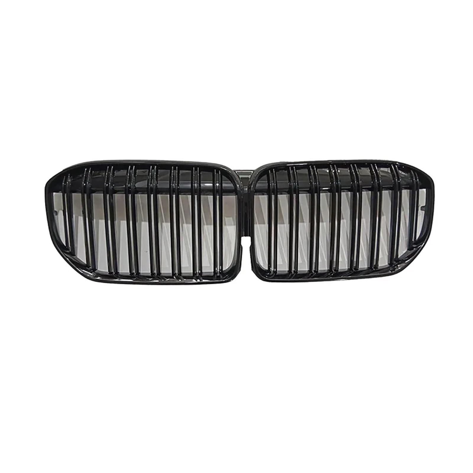 Glänzend schwarzer Frontstoßstangengrill, kompatibel for BMW 7er G11 G12 730i 740i 750i 740e 730d 2019–2022, ABS-Ersatzgrills, Auto-Styling(Double line) von BMKUUOSJ