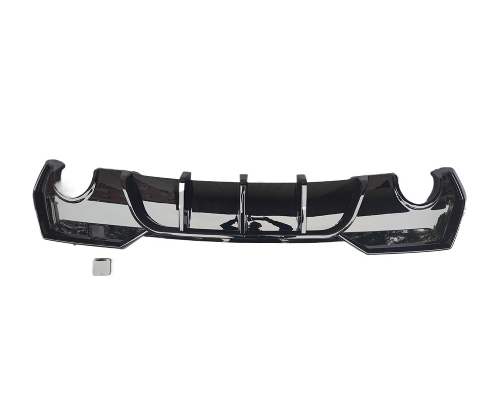 Heckdiffusor for die Heckstoßstange, Hecklippe, Heckspoiler, kompatibel mit BMW 4er-Reihe 2020+ G22 G23 420i 430i 435i M440i 2-türig(MP Glossy Black) von BMKUUOSJ