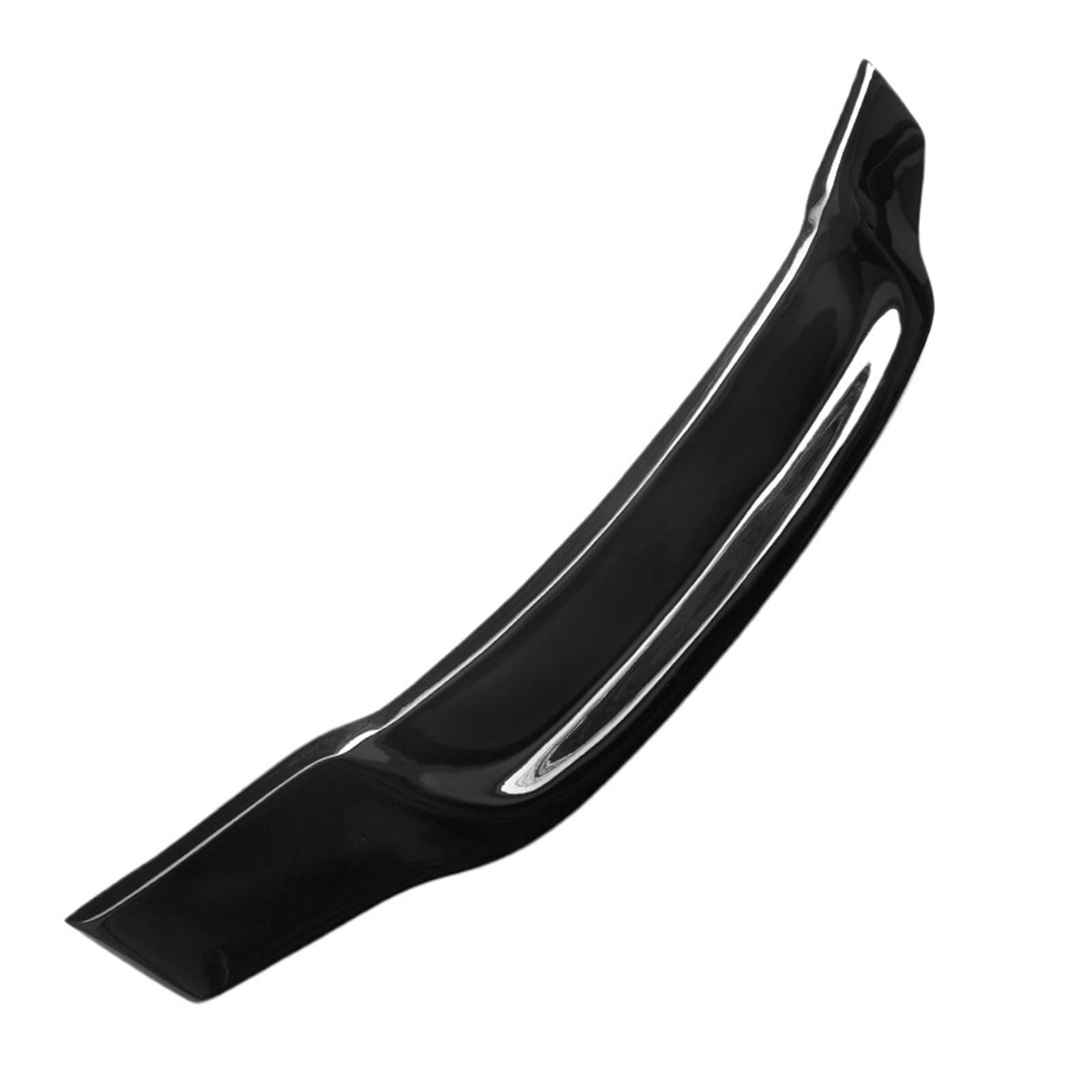 Heckspoiler, Carbon-Faser, Heckspoiler im R-Stil, kompatibel mit Benz W212 E200 E260 E300 E350 E400 E500 2009–2013, 4-türige Limousine(Gloss Black) von BMKUUOSJ