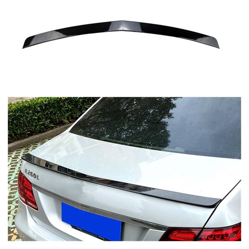 Kompatibel for Benz 2010–2016 E-Klasse W212 E200 E260 Heckspoiler Mittelkofferraum Dachspoiler Flügel Auto Heckspoiler Flügel Aufkleber Schwänze(Carbon Look) von BMKUUOSJ