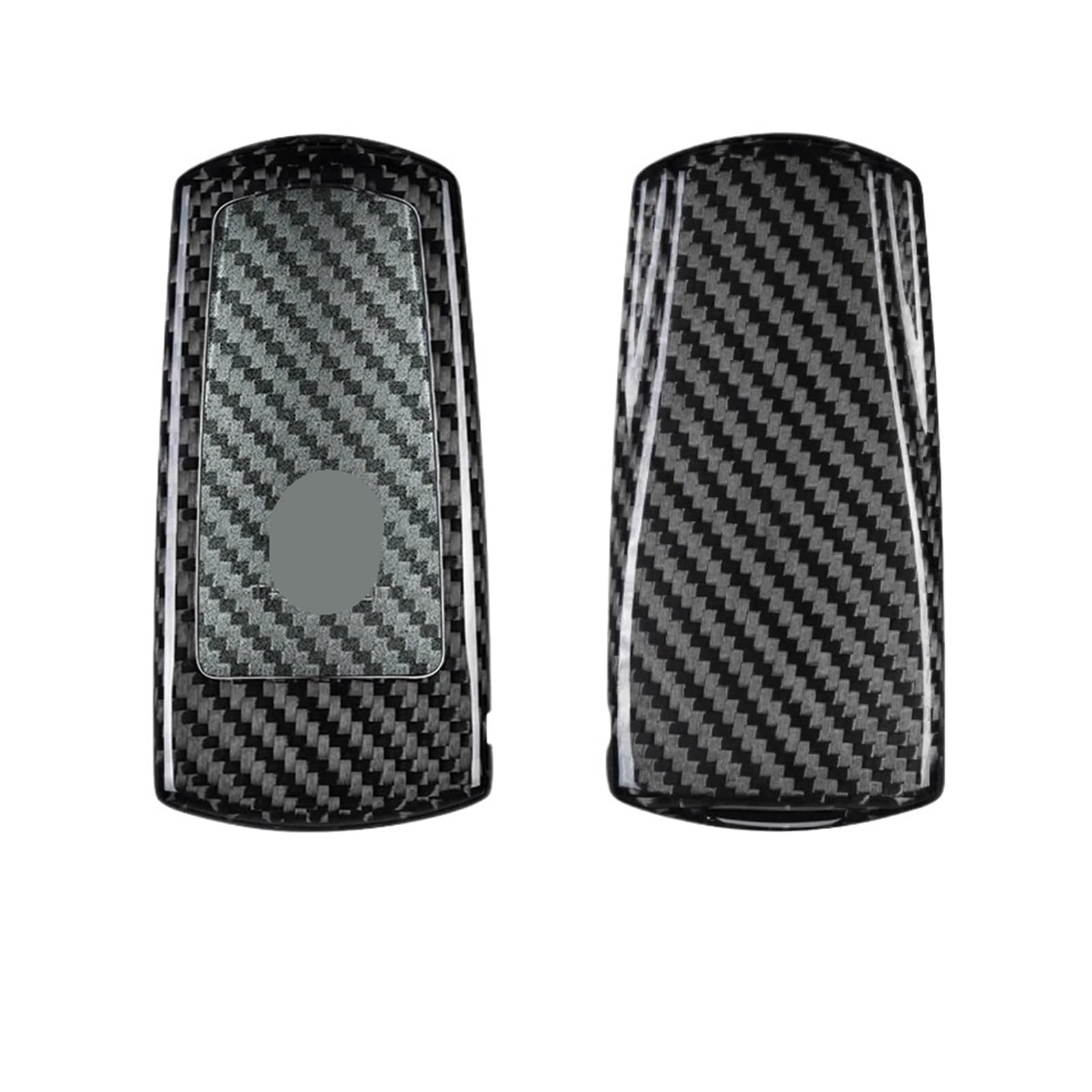 Kompatibel for VW Jetta Tiguan Beetle CC EOS Passat Kaninchen Touareg MK4 Golf MK5 MK6 MK7 MK8 Carbon Faser Auto Schlüssel Fall Abdeckung(Style 16) von BMKUUOSJ