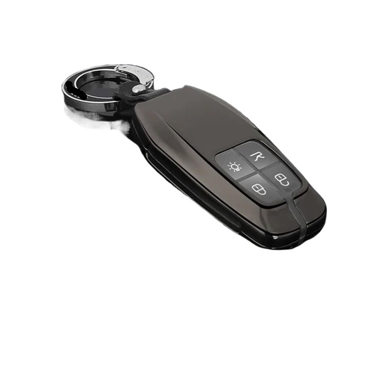 Luxus Remote Key Shell Fall Kompatibel for Ferrari 458 588 488GTB La Ferrari Schlüsselbund Auto Zubehör(Grey A) von BMKUUOSJ