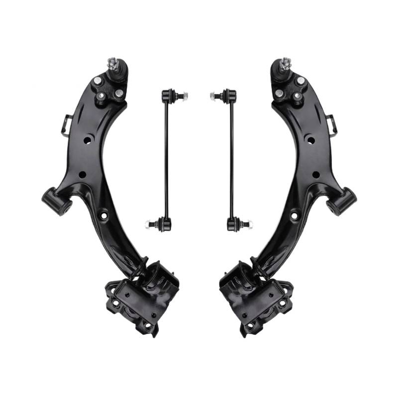 Vorderer unterer Querlenker mit Kugelgelenk-Aufhängungs-Stabilisator-Verbindungen, 4 Stück, kompatibel for Honda CR-V 2007 2008 2009-2011 von BMKUUOSJ