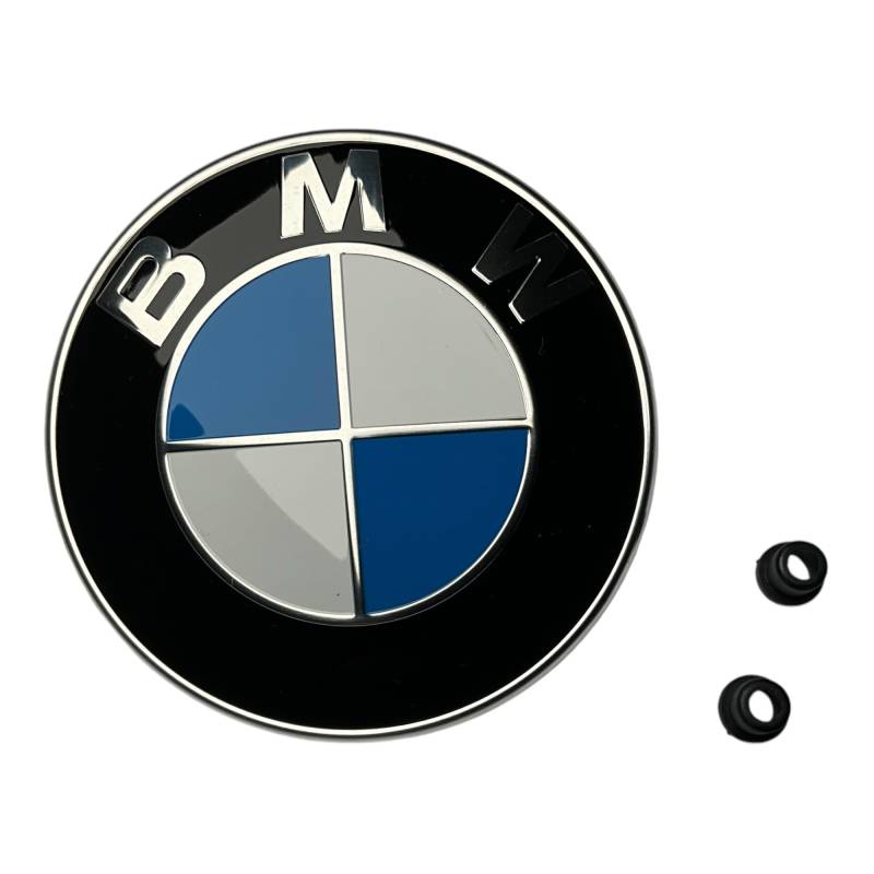 BMW Original Hood Roundel Emblem mit 2 Ösen für alle Modell und für Stamm E32/e38 7-Serie von 86 - 01, E34 5-Serie ab 88 - 95, E36 3-series Von 90 bis 99 von BMW