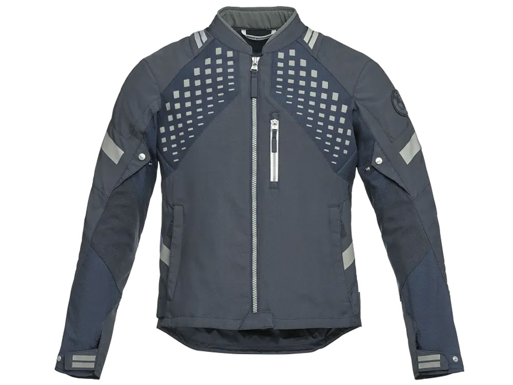 BMW Aravis Air Motorradjacke Herren (grau / blau) Farbe: Grau Größe: 52 von BMW