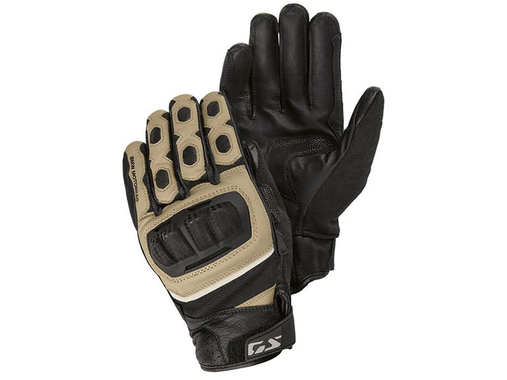 BMW GS Rallye Motorradhandschuhe (sand) Farbe: Schwarz Größe: 10 von BMW