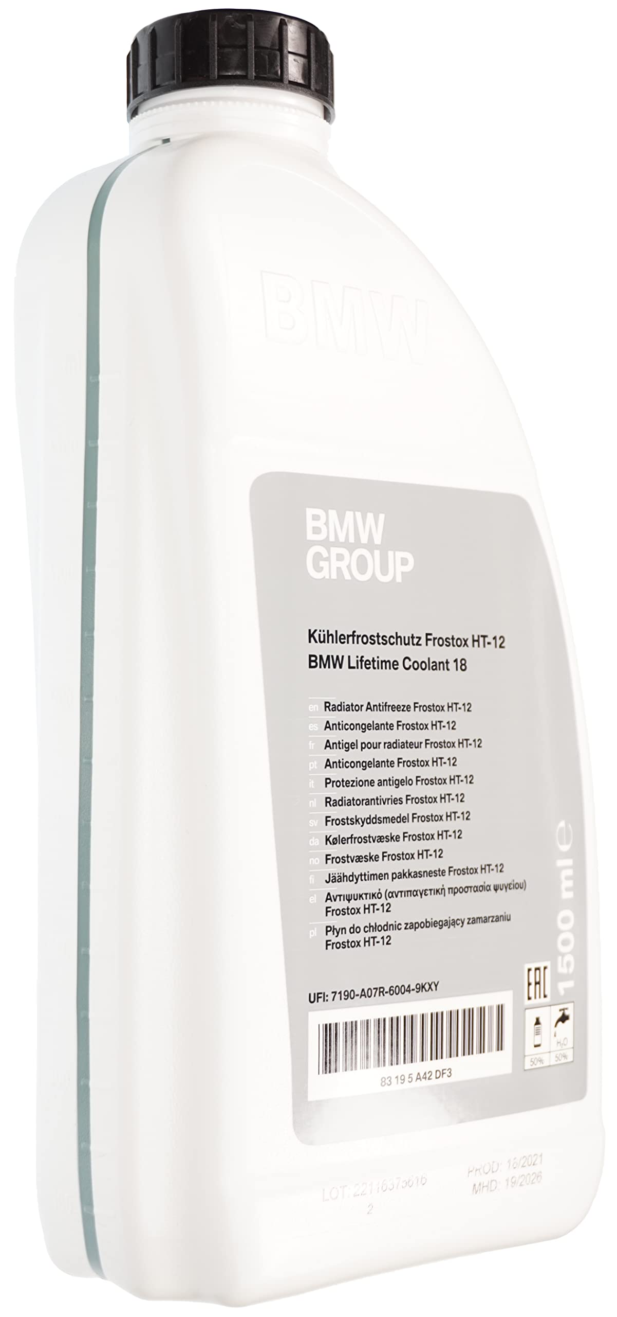 BMW Lebenslange Kühlmittel Frostschutzmittel Frostox HT-12 1500ml 83195A42DF3 Neu Genuine von BMW