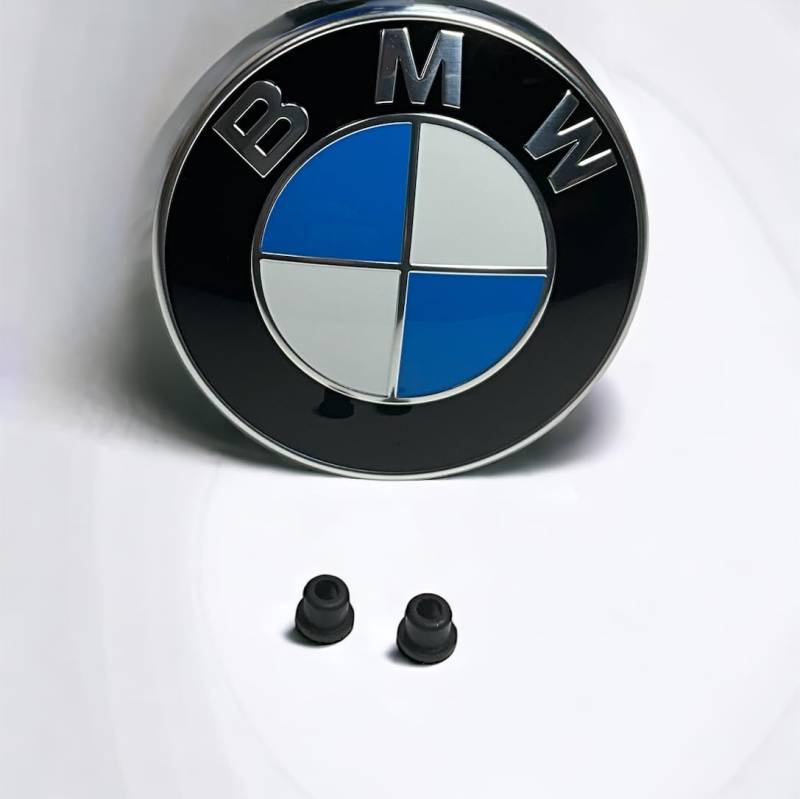 BMW Original Logo für Motorhaube mit Ösen., aus Silber von BMW