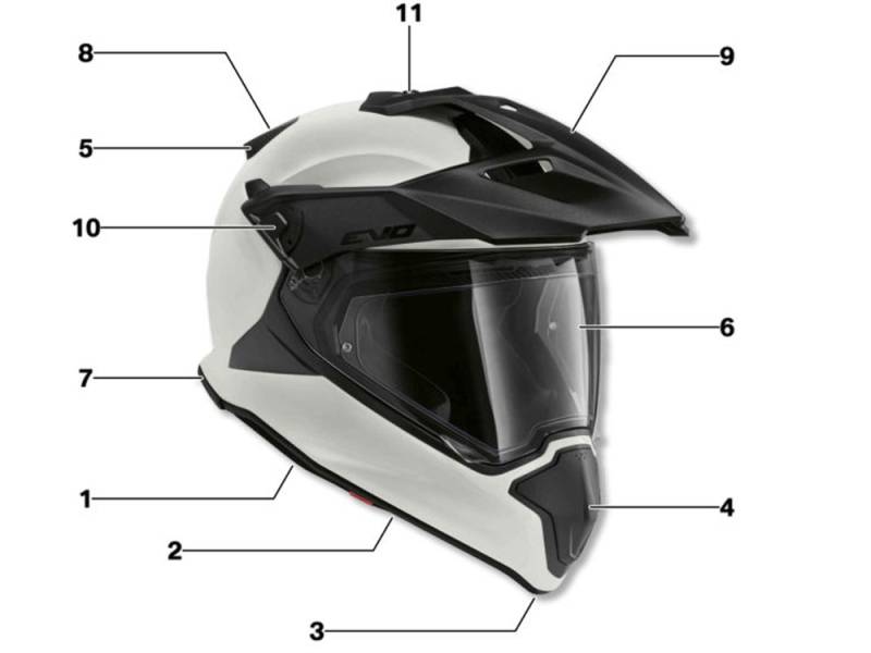 BMW Wangenpolster für GS Carbon Evo Motorradhelm Farbe: Schwarz Größe: 56/57 von BMW