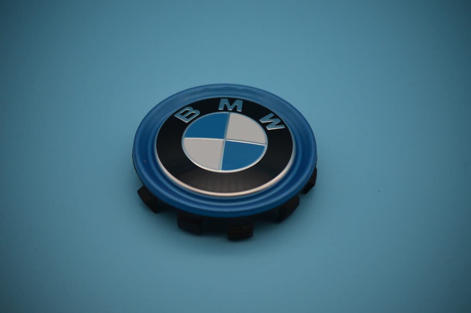 Original BMW Nabenabdeckung Nabendeckel Mittellochdeckel mit blauem Ring (4 Stck.) von BMW