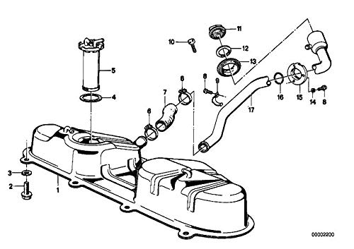 GENUINE BMW Original Tankdeckel-Dichtung 16111179680, Gummi, Natrlich, Auto, Drehverschluss, Dichtung von BMW