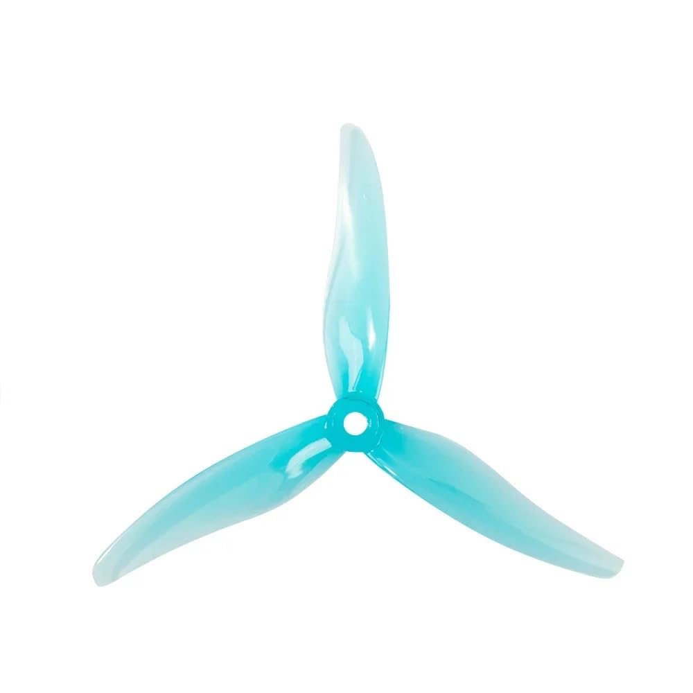 BNEAIGHW Propeller 51477 5,1 x 4,77 x 3 3-Blatt-PC-Propeller, kompatibel mit RC Aircraft Racing 5-Zoll-Drohnen-Ersatz Teil ersetzen(2L2R 51477 Blue) von BNEAIGHW