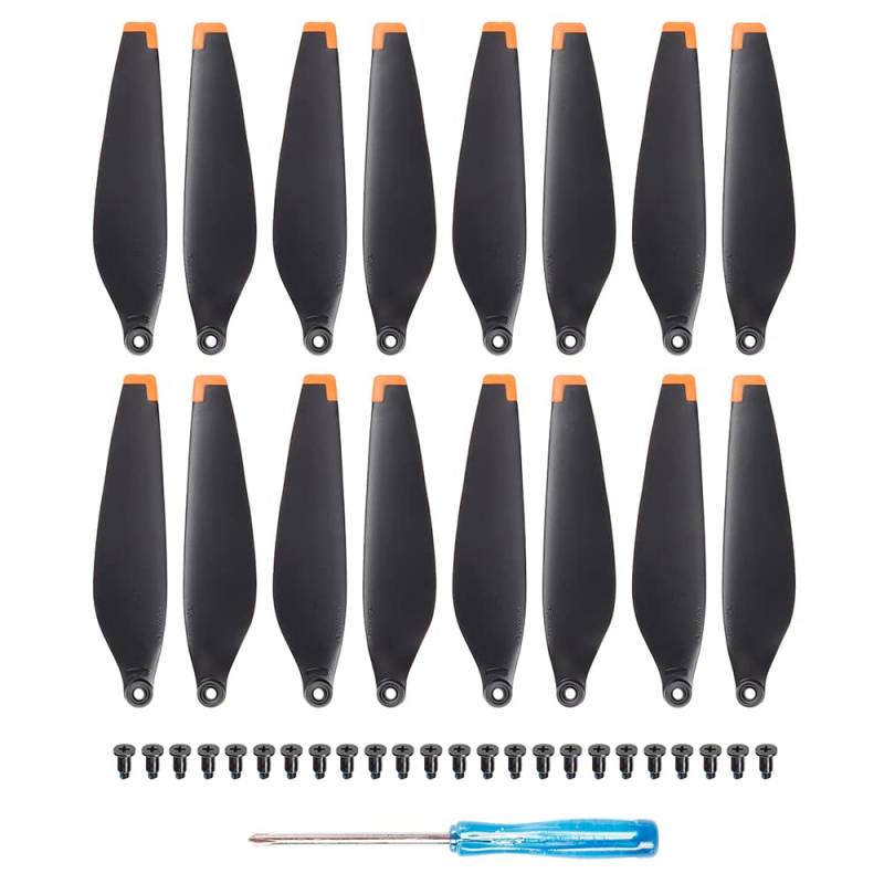 BNEAIGHW Propeller 8/16 PCS Propeller Drone Klinge Licht Gewicht Quick Release Requisiten Klinge Schraube Flügel Kompatibel Mit Mini 3 Drone Zubehör Teil ersetzen(16 pcs orange) von BNEAIGHW