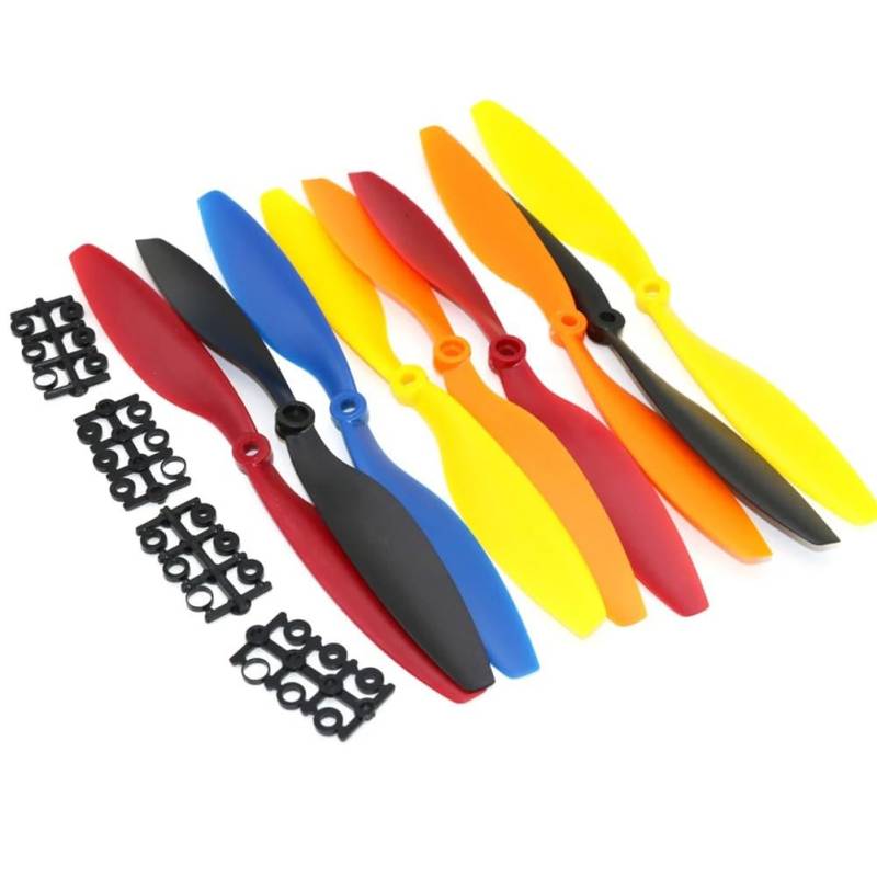 Propeller 10 teile/los 1045 1045R Schraube Propeller Doppel Blatt Kompatibel Mit F450 500 F550 Multi-Copter RC Flugzeug Modell Zubehör (5 paar) Teil ersetzen(Blue) von BNEAIGHW