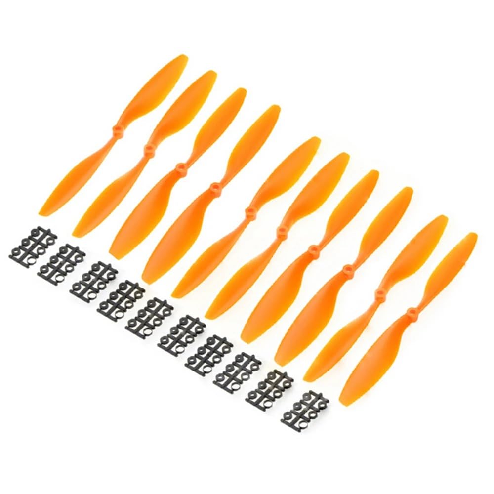 Propeller 10 teile/los 10x4,5 "1045 1045R CW CCW Propeller Kompatibel Mit F450 500 F550 Zubehör Teil ersetzen(Orange) von BNEAIGHW