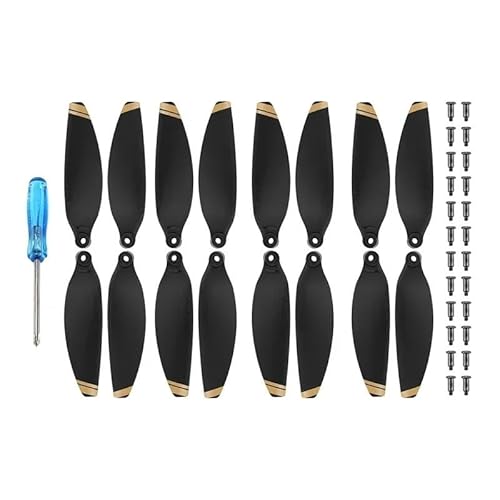 Propeller 16 stücke 4726 Propeller Drone Requisiten Klinge Ersatz Licht Gewicht Flügel Fans Ersatzteile Kompatibel Mit Mini 2 Zubehör Teil ersetzen(16 pcs gold) von BNEAIGHW