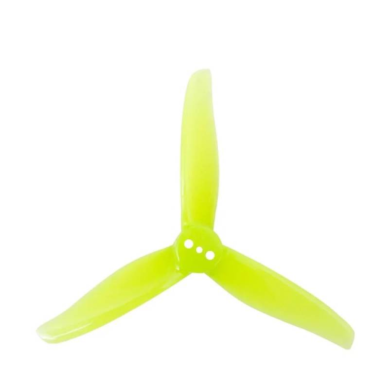 Propeller 2 Paar/4 Stück 3016 Propeller 1,5 m 2 mm Loch 3 Zoll 3-Blatt CW CCW kompatibel mit 3 Zoll RC Racing Drone Teil ersetzen(2pairs3016 Yellow1.5) von BNEAIGHW