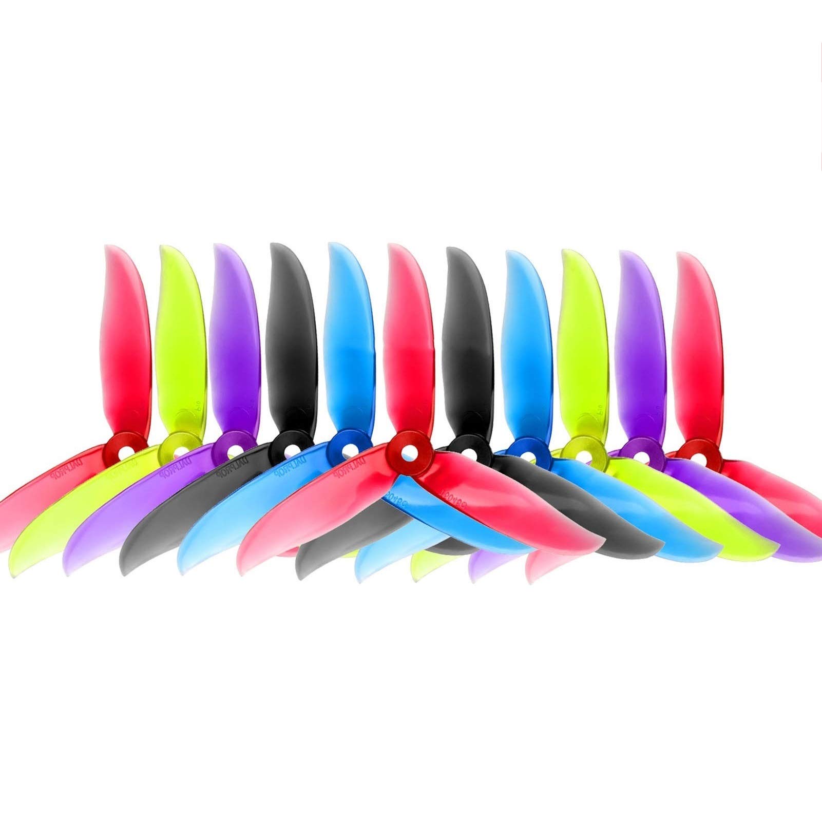 Propeller 24 Stück/12 Paar Drohnenpropeller/passend for DALPROP CYCLONE T5045C PRO 5045 3-Blatt-Propeller FPV Freestyle Drone Quadcopter aktualisierte Version Prop Teil ersetzen(12 Pairs Mixed color) von BNEAIGHW