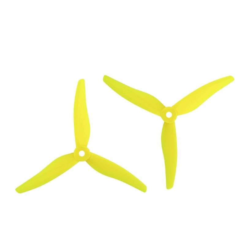 Propeller 24 Stück/12 Paar Gemfan 51466 5 Zoll 3-Blatt-Tri-Blade-Propeller CW CCW bürstenlos/passend for FPV-Propeller/passend for FPV-Racing-Drohnen Teil ersetzen(12 pair Yellow) von BNEAIGHW