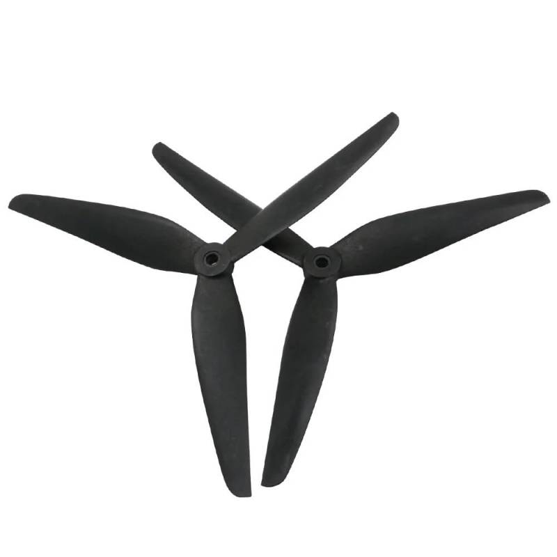 Propeller 2Pairs 7045 8045 9050 1050 3-Blatt Carbon Nylon Propeller Requisiten CW CCW 7 zoll/8 zoll/9 zoll/10 zoll Kompatibel mit RC Multirotor Drone Teil ersetzen(1050) von BNEAIGHW