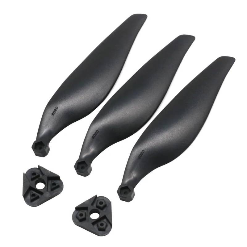 Propeller 2Set 8060 Klapppropeller Glasfaser & Nylon Requisiten 2-Blatt 3-Blatt 4-Blatt 8x6 Prop for RC Flugzeug Quadcopte Teil ersetzen(3 Blade) von BNEAIGHW