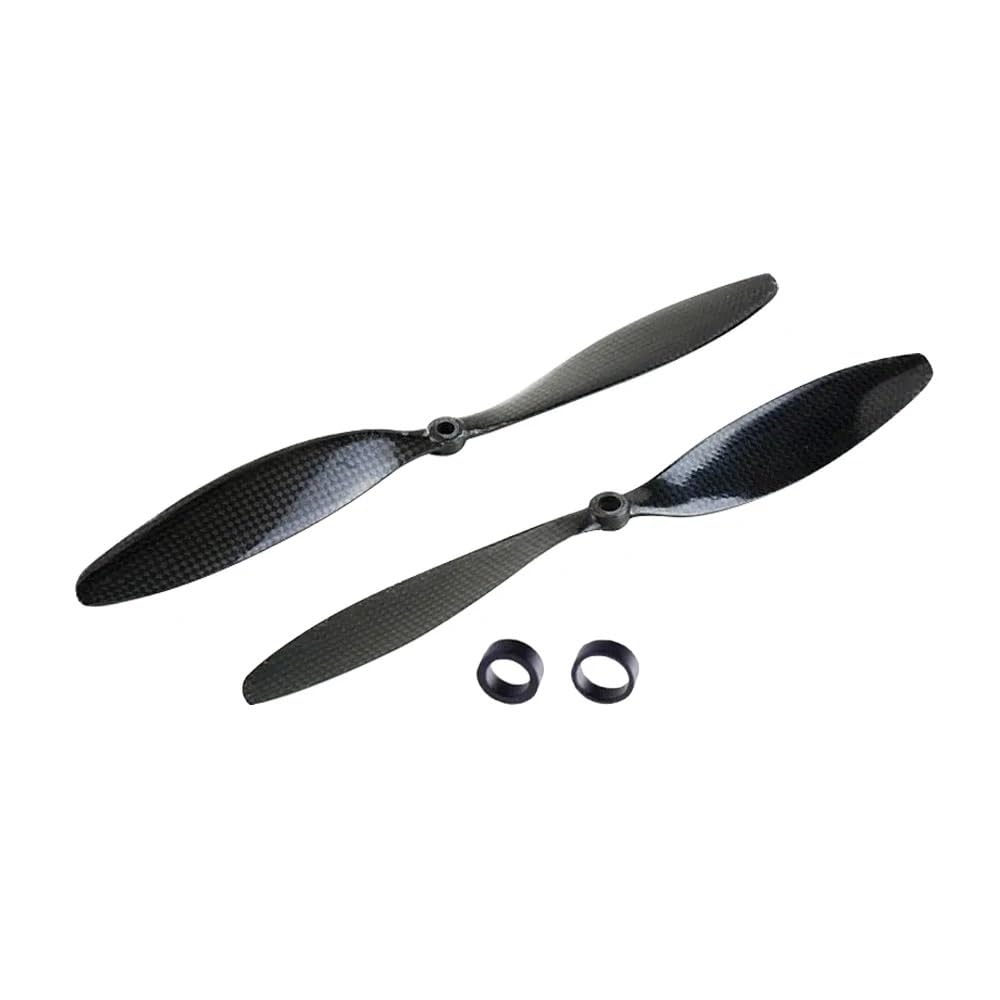 Propeller 2pairs 3K Carbon Propeller 8045 1045 1047 1147 1238 1260 1245 for RC Drone Quadcopter Hexacopter Zubehör Teil ersetzen(2pairs 1045) von BNEAIGHW