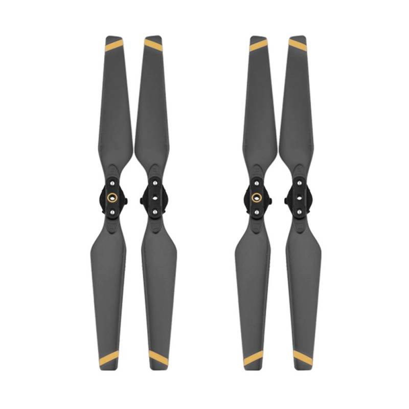 Propeller 4 Stück 8330 Propeller kompatibel mit Pro Drone Klappklinge Schnellspanner Requisiten Ersatzklinge Zubehör Ersatzteile 8330F Lüfter Teil ersetzen(Gold) von BNEAIGHW