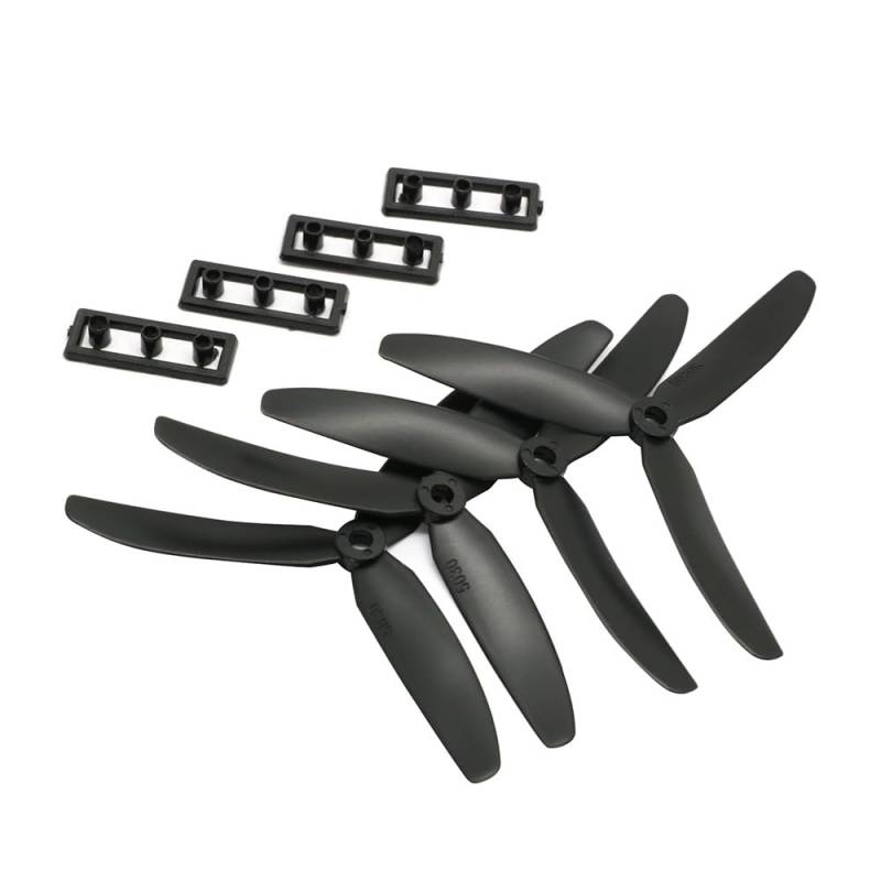 Propeller 4 teile/los 5030 Propeller 3-Blatt Requisiten CW CCW (ABS) Multicopter Kompatibel Mit ZMR250 QAV250 C250 Quadcopter Requisiten Drone (2 paar) Teil ersetzen(2pair-Black) von BNEAIGHW