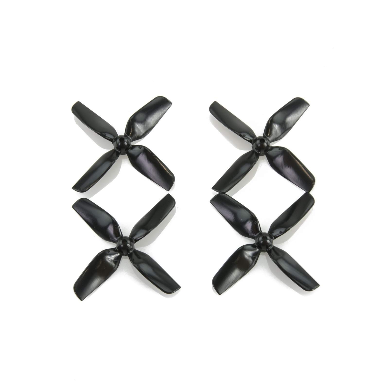 Propeller 40mm 1.6x1.6x4 4-Blade Micro Whoop ABS Propeller 1mm 1,5 mm für RC FPV Racing Freestyle/Fit für Tinywhoop Mobula7 Drohnen Teil ersetzen(2Pairs 1.5mm Black) von BNEAIGHW