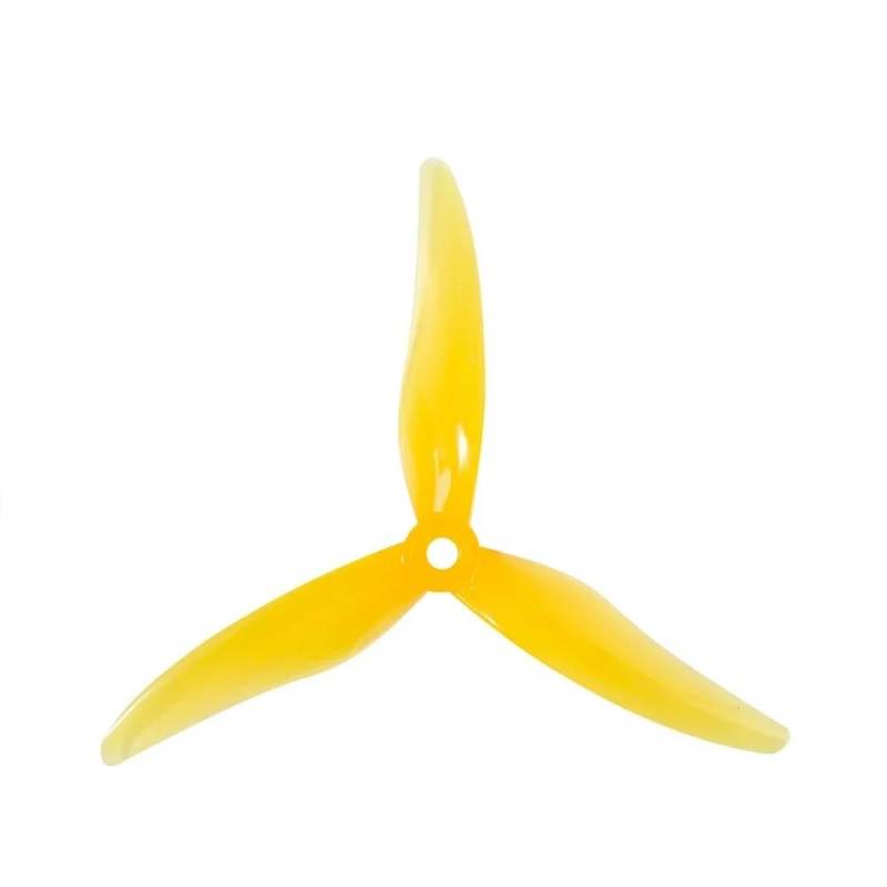 Propeller 51477 5,1 x 4,77 x 3 3-Blatt-PC-Propeller, kompatibel mit RC Aircraft Racing 5-Zoll-Drohnen-Ersatz Teil ersetzen(6L6R 51477 Yellow) von BNEAIGHW