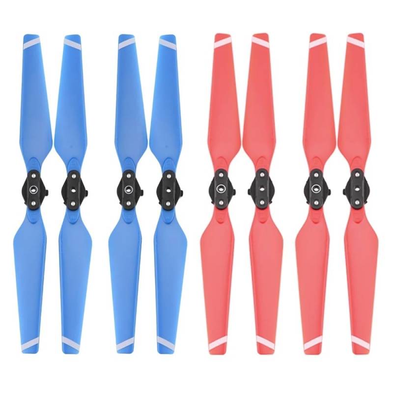 Propeller 8 stücke Propeller Quick Release Propeller Klapp Klinge 8330F Requisiten Kompatibel Mit Mavic Pro Drnoe Zubehör Teil ersetzen(Blue red) von BNEAIGHW