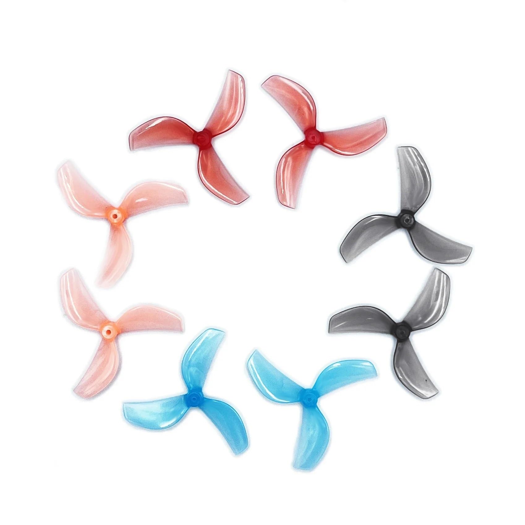 Propeller 8PCS 45mm 3-Blatt PC Propeller T-Mount 1mm 1,5mm 0805 Motor Teil ersetzen(4Pairs Gray 1.5mm) von BNEAIGHW