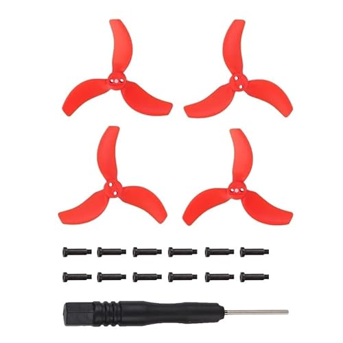 Propeller Propeller Requisiten Klinge Ersatz Leichte Flügel Fans Propeller Kompatibel MitAvata 2 Drone Zubehör Teil ersetzen(Red) von BNEAIGHW