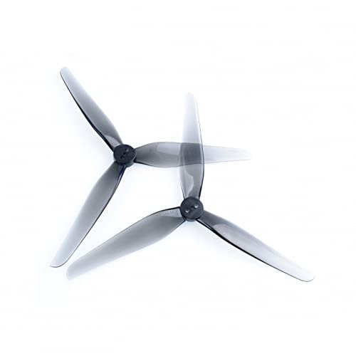 Propeller T5.1X2.5X3 Grau 5125 3-Blatt PC Propeller Kompatibel mit RC FPV Racing Freestyle 5 Zoll 5,1 Zoll Drohnen Ersatzteile Teil ersetzen(12Pairs) von BNEAIGHW