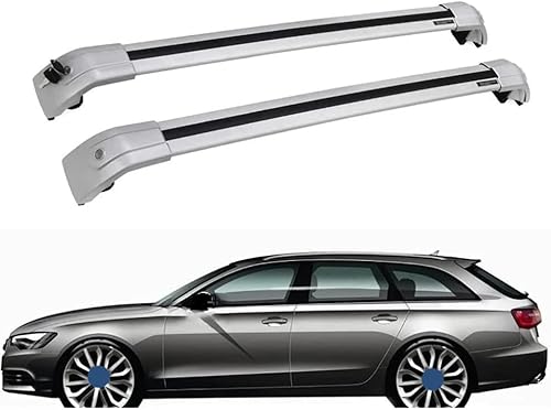 2 Stück Auto-Dachträger für Audi A6 Avant Kombi C7 2012–2017, Querträger für den Transport von Stauraum, Dachgepäckträger, Schienenträger, Modifikationszubehör von BNMJY