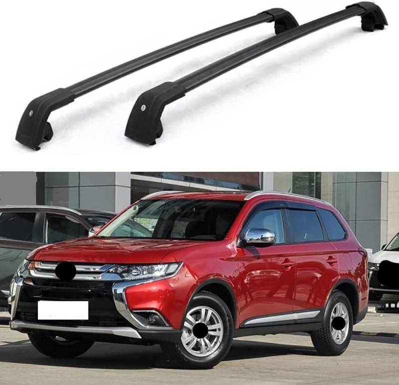 2 Stück Auto-Dachträger für Mitsubishi ASX SUV 2010–2019, Querträger, Transport, Aufbewahrung, Dachgepäckträger, Schienenträger, Modifikationszubehör von BNMJY