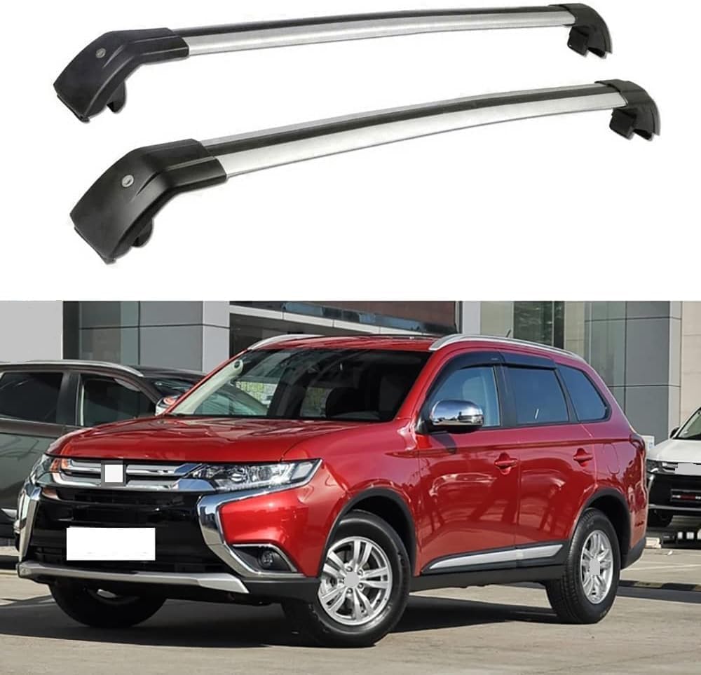 2 Stück Auto-Dachträger für Mitsubishi ASX SUV 2010–2019, Querträger, Transport, Aufbewahrung, Dachgepäckträger, Schienenträger, Modifikationszubehör von BNMJY